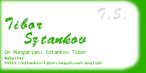 tibor sztankov business card